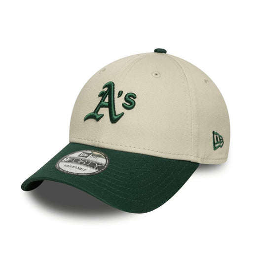 Gorra New Era Oakland Athletics 940 Ajustable Beige - Verde