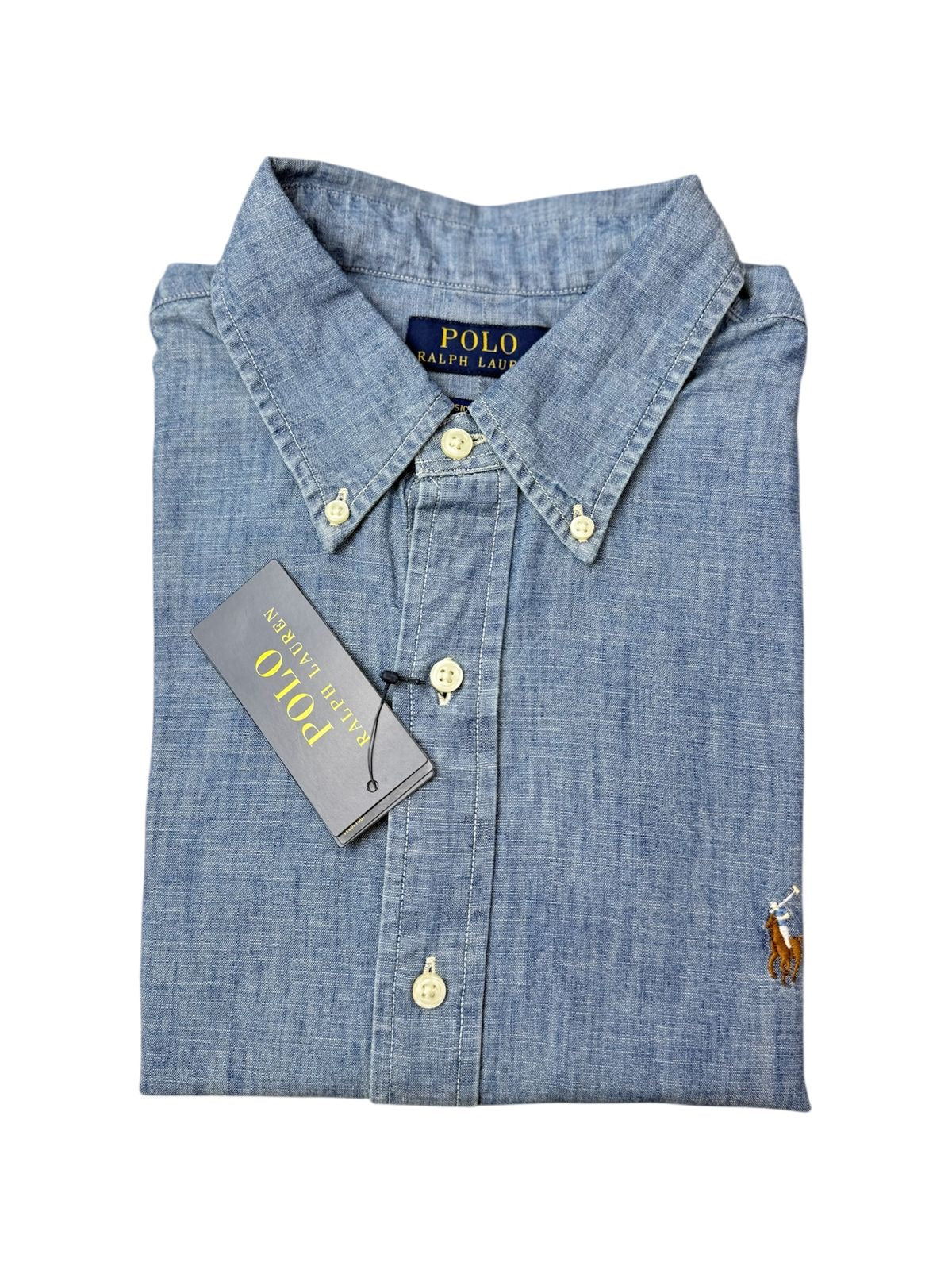 Camisa Polo R.L hombre Denim