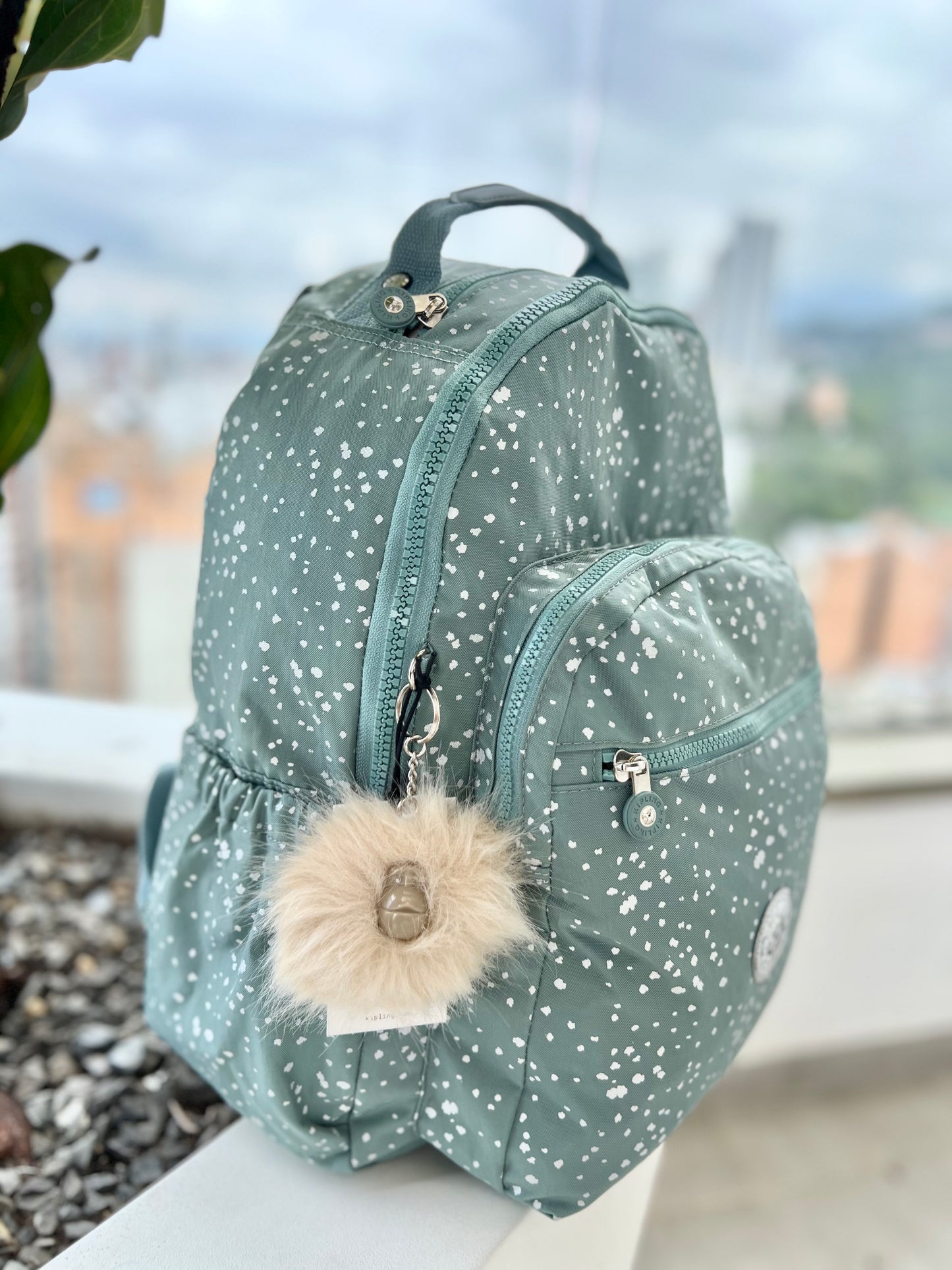 Morral Talla L Celeste Estampado