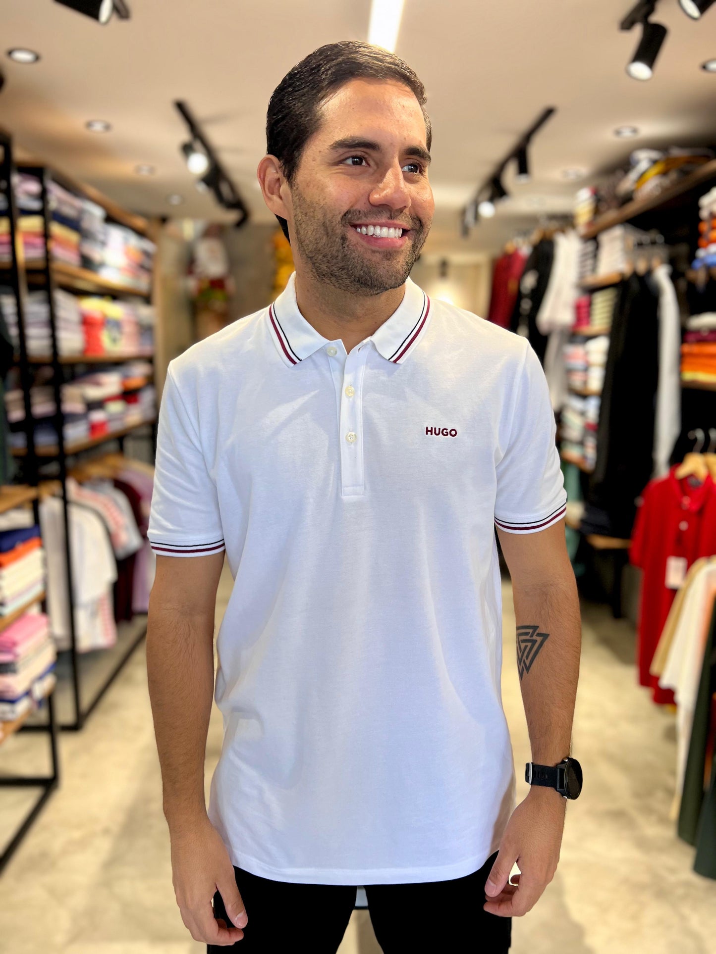 Polo Hugo Boss Blanco