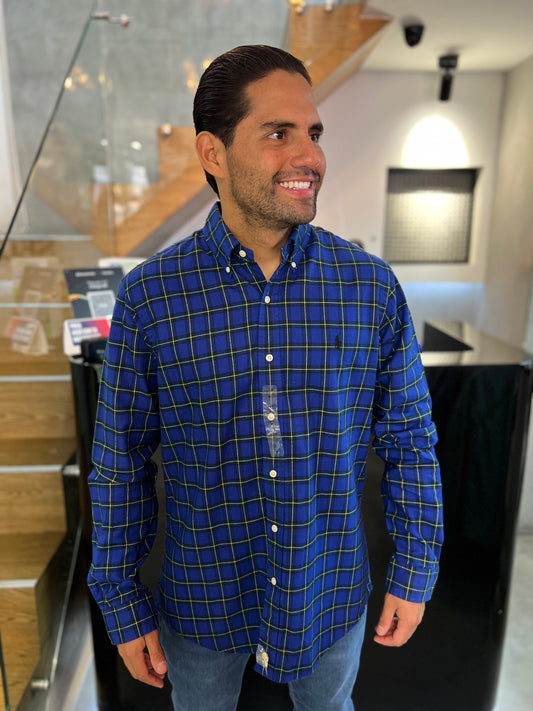 Camisa Polo R.L hombre Oxford Custom Fit
