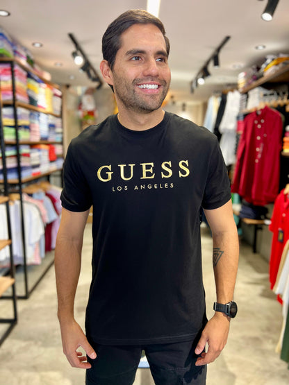 Camiseta Guess Hombre negra