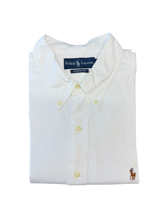 Camisa Polo R.L hombre Algodón Blanca