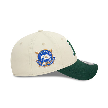 Gorra New Era Oakland Athletics 940 Ajustable Beige - Verde