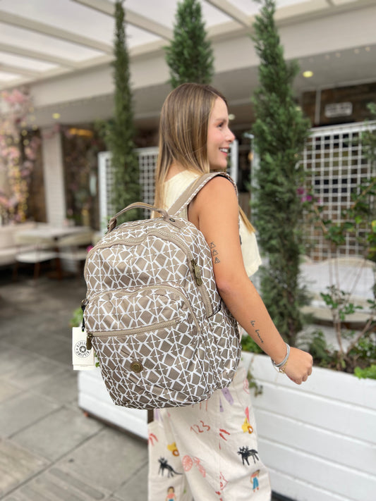 Morral Talla L Dorado Estampado