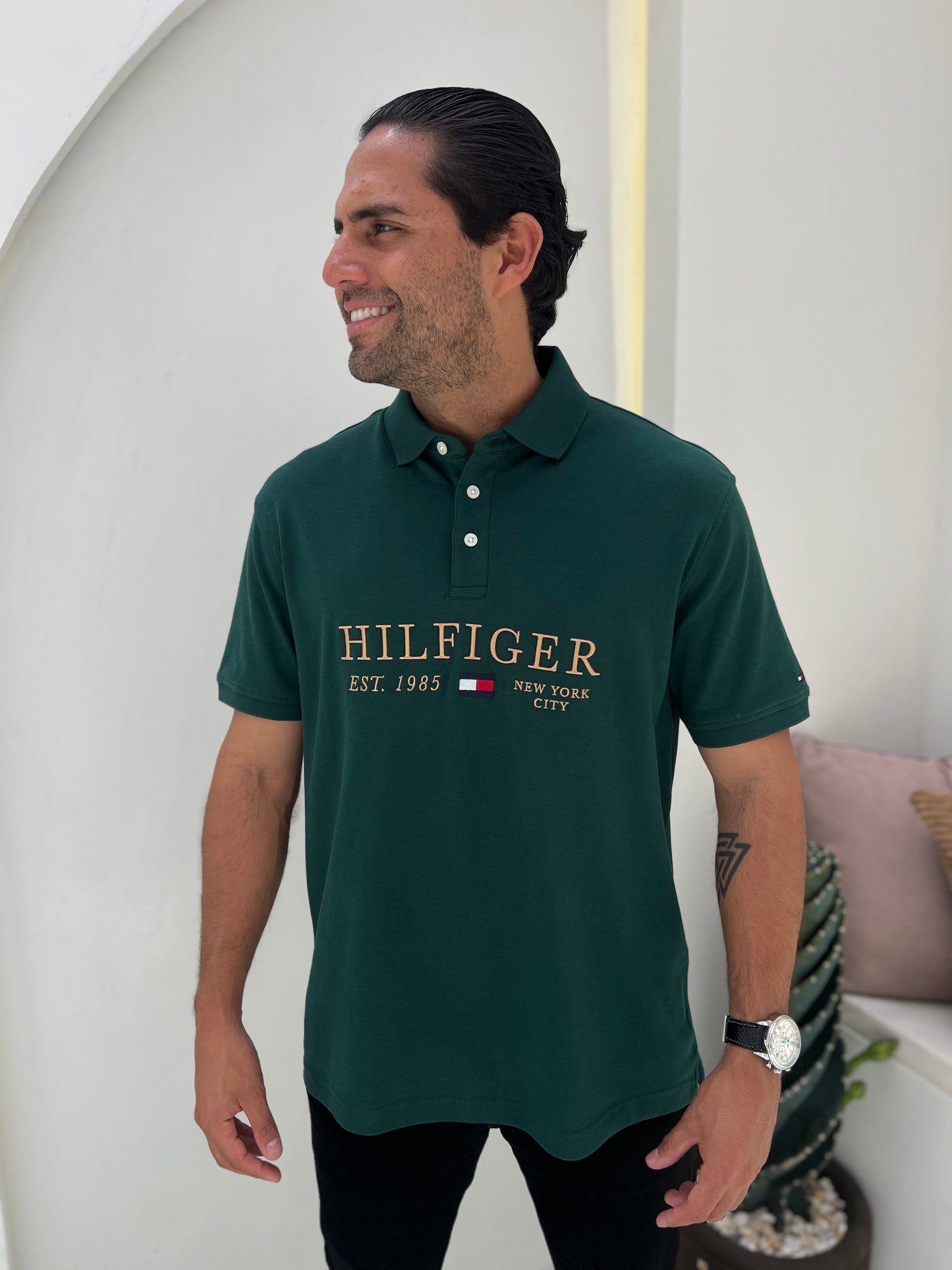 Polo Tommy Hilfiger Hombre Verde N.C