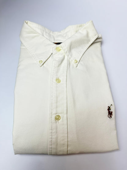 Camisa Polo R.L hombre Oxford Blanca Caballo Multicolor