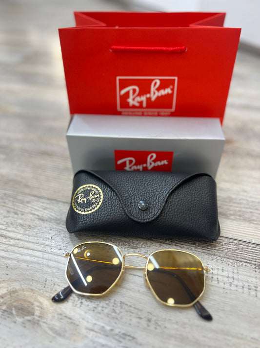 Gafas De Sol Marco Dorado Lente Café