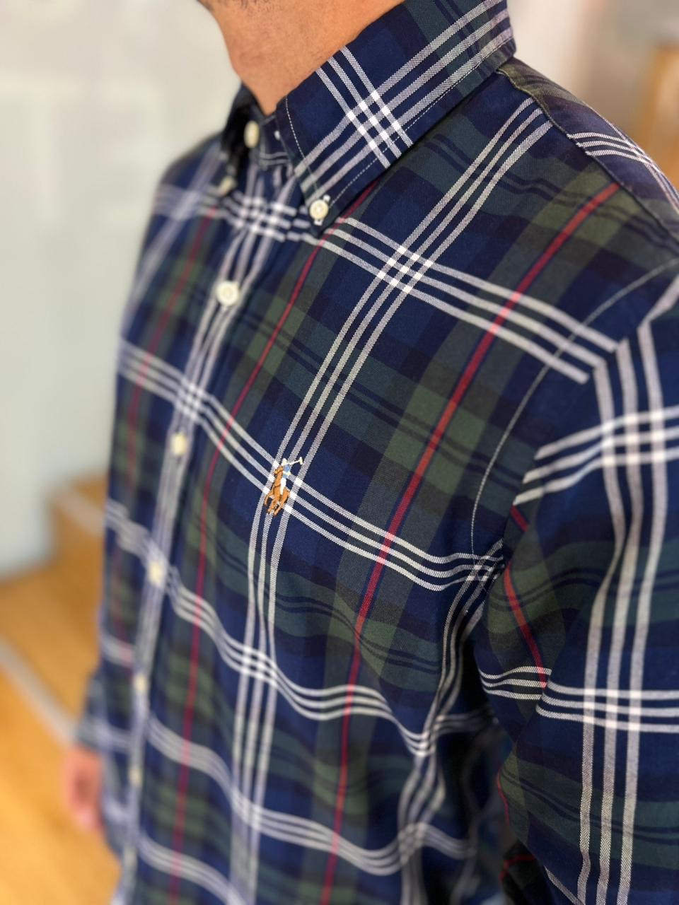 Camisa Polo R.L hombre Oxford