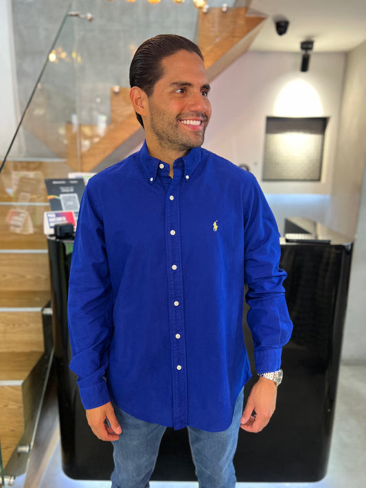 Camisa Polo R.L hombre Oxford Custom Fit