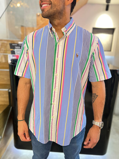 Camisa Polo R.L hombre Manga Corta Algodón