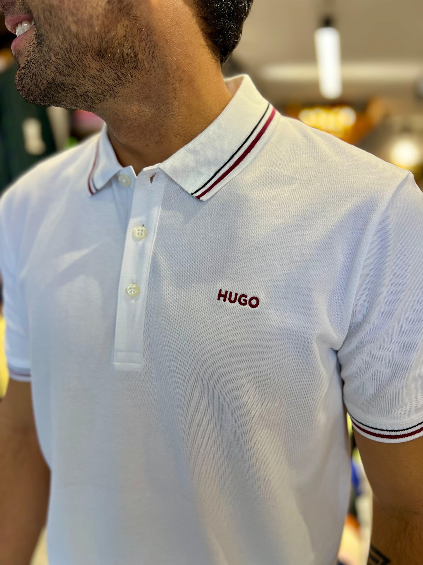 Polo Hugo Boss Blanco