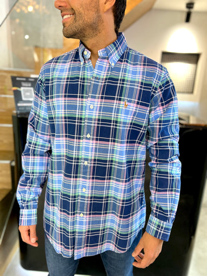 Camisa Polo R.L hombre Oxford