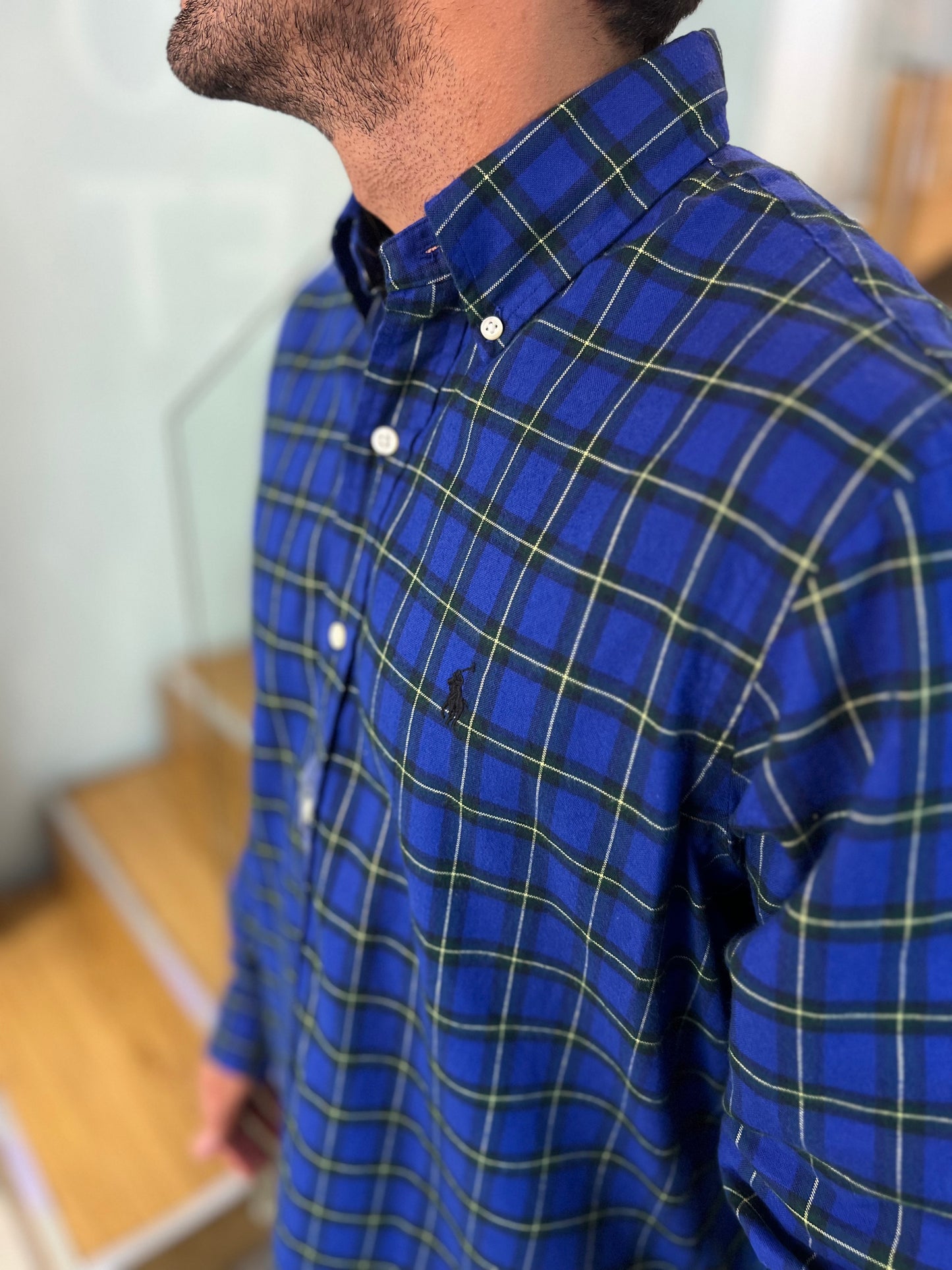 Camisa Polo R.L hombre Oxford Custom Fit