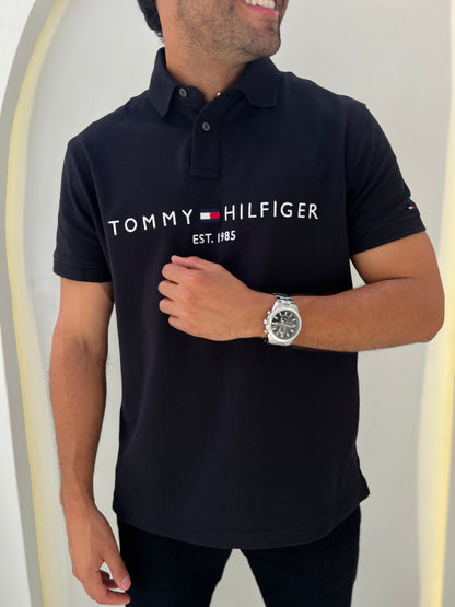 Polo Tommy Hilfiger Hombre Negro N.C