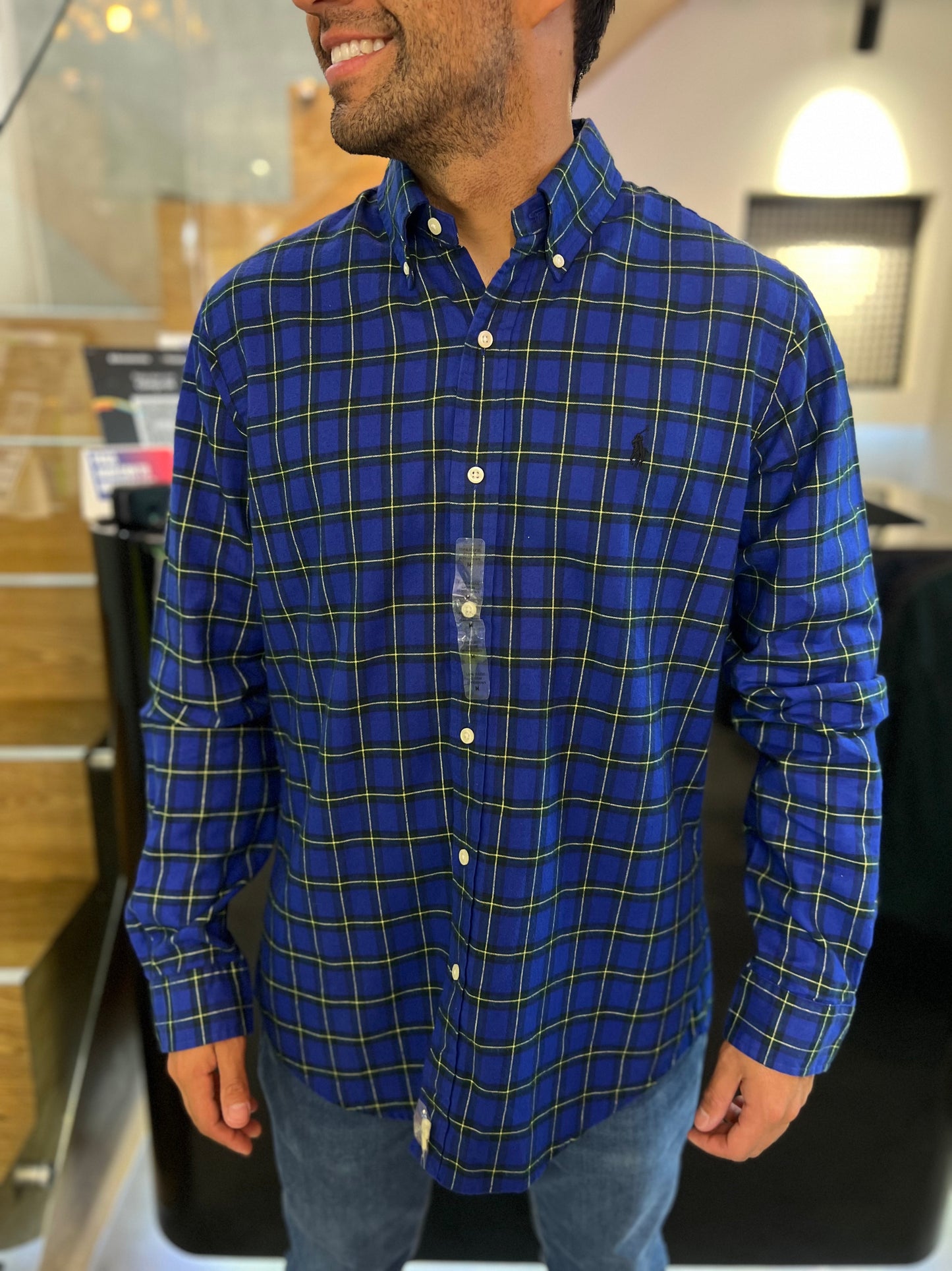 Camisa Polo R.L hombre Oxford Custom Fit