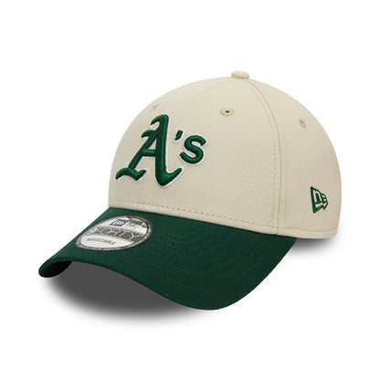 Gorra New Era Oakland Athletics 940 Ajustable Beige - Verde