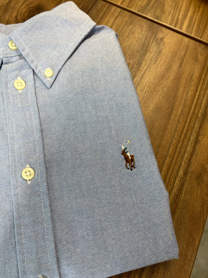 Camisa Polo R.L dama Celeste