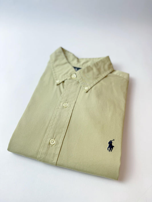 Camisa Polo R.L hombre Oxford Caqui