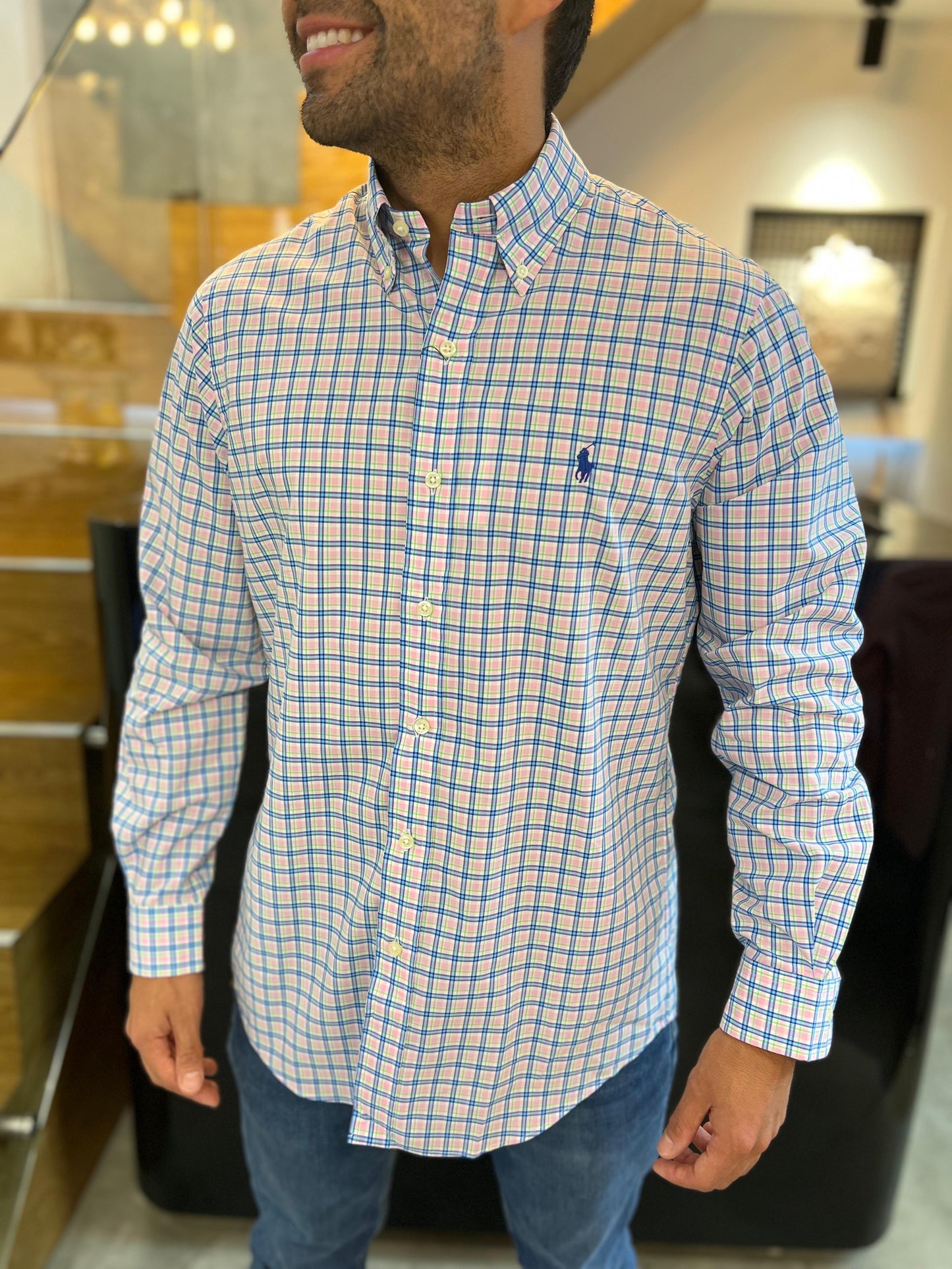 Camisa Polo R.L hombre Algodón