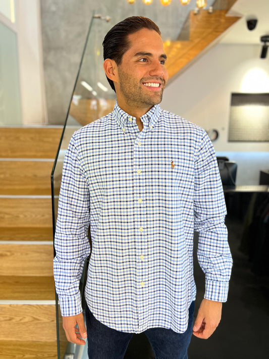 Camisa Polo R.L hombre Oxford