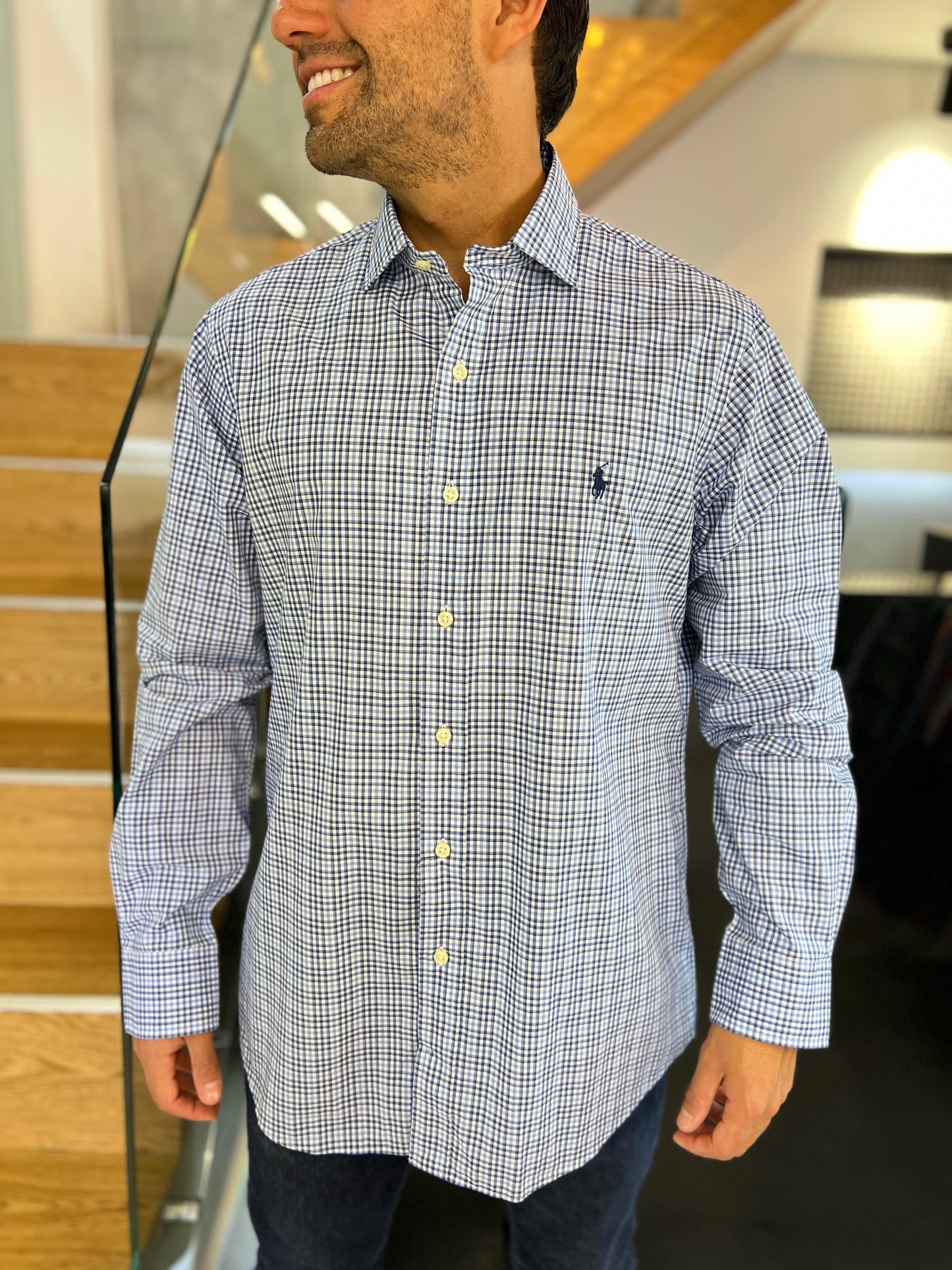 Camisa Polo R.L hombre Algodón