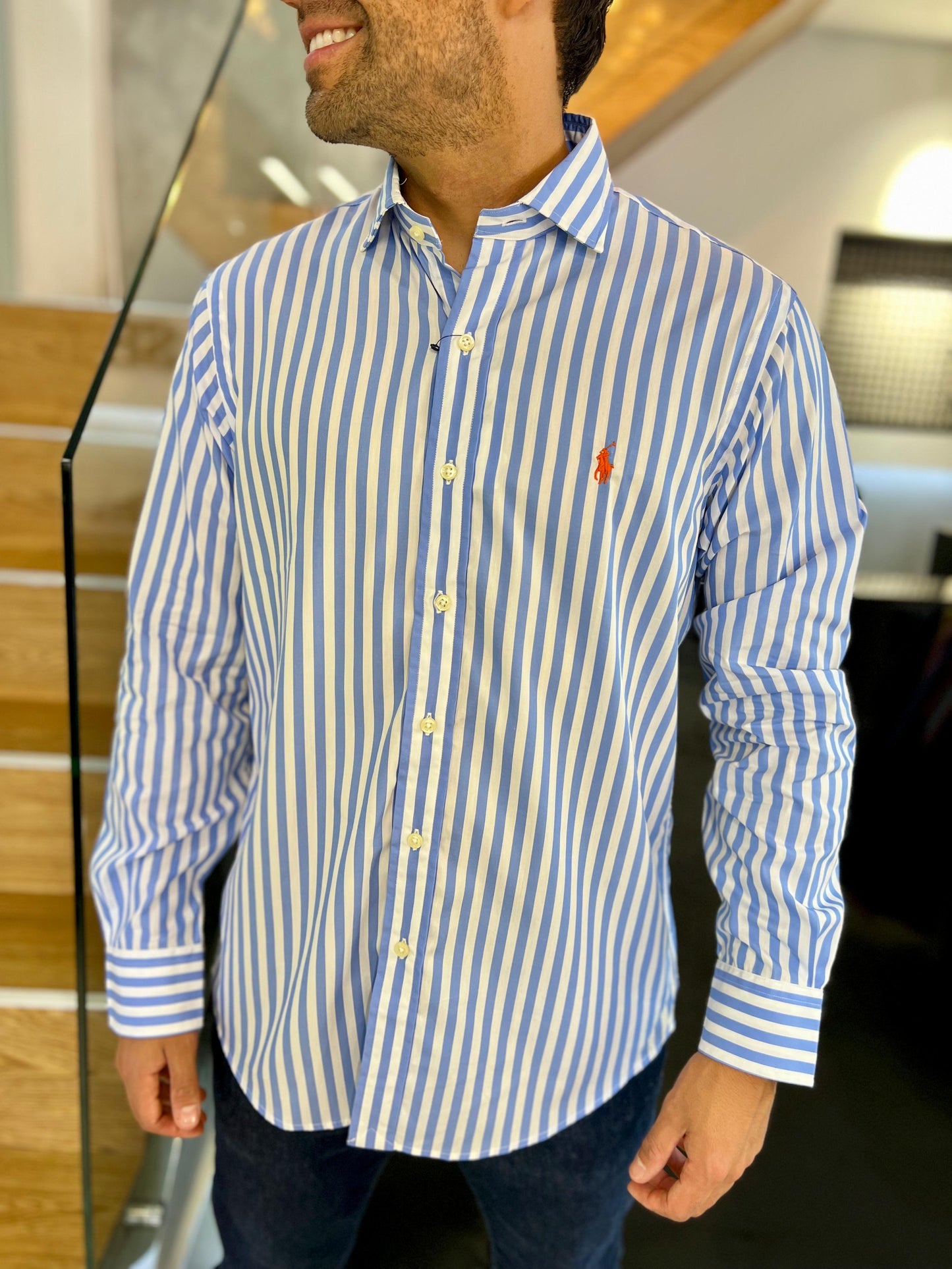 Camisa Polo R.L hombre Algodón