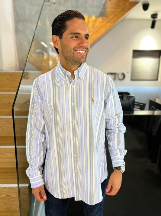 Camisa Polo R.L hombre Oxford