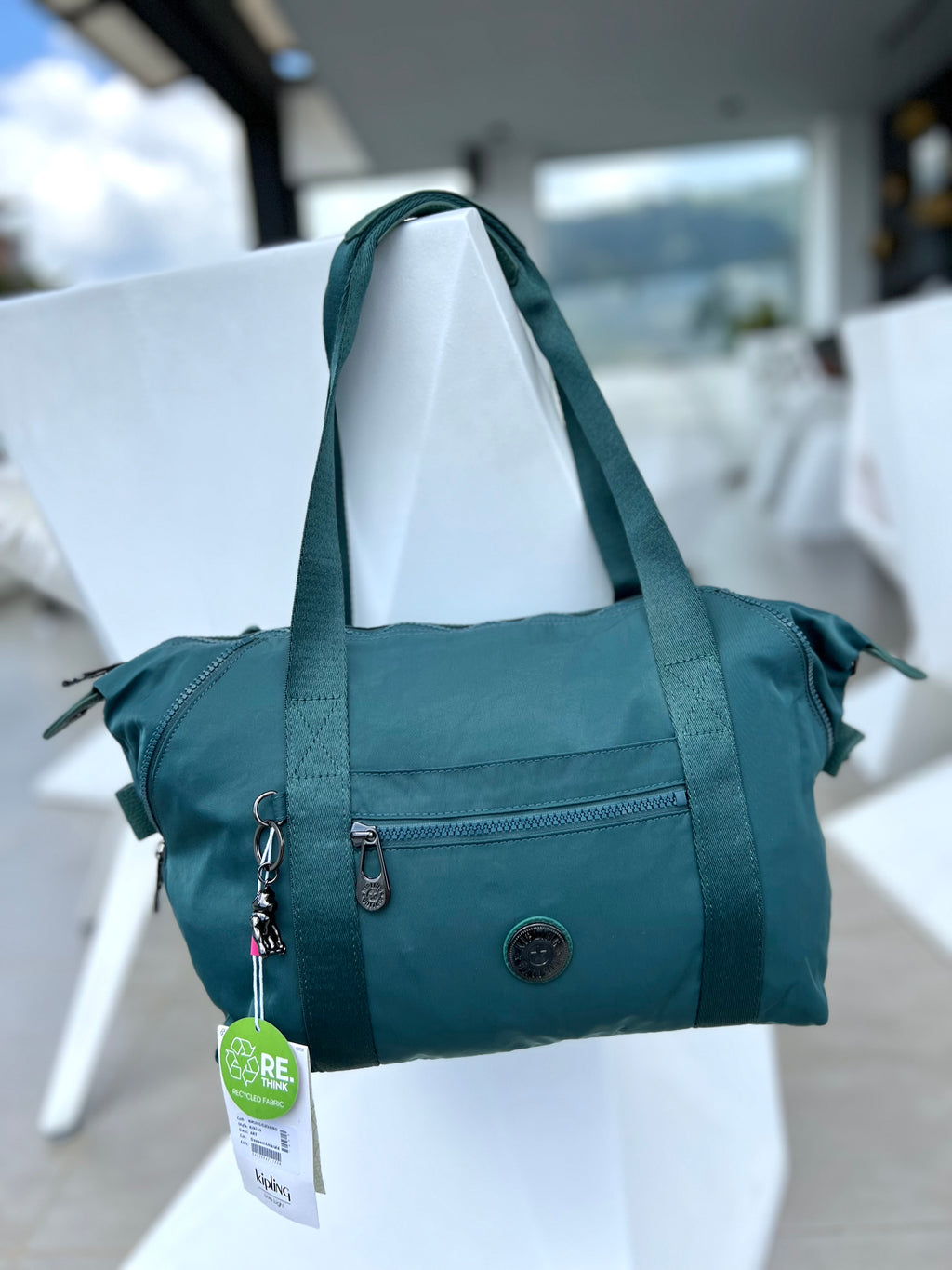 Bolso De Mano Art Verde