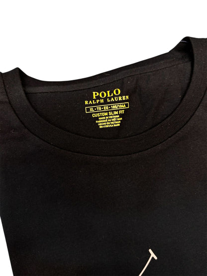 Camiseta Polo R.L hombre Algodón Negra