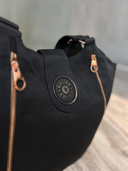 Bolso de Mano Negro de Lujo