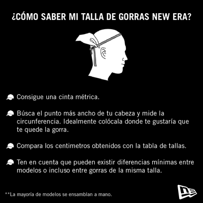 Gorra New Era 3930 Cerrada Negra Talla M/L