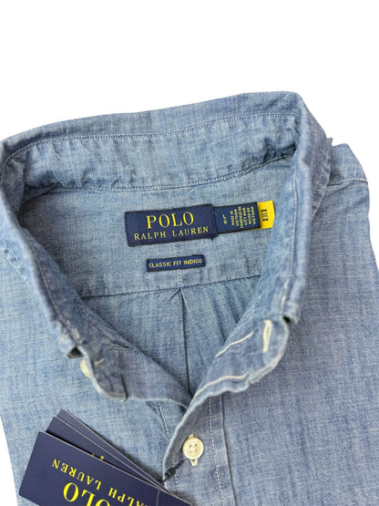 Camisa Polo R.L hombre Denim