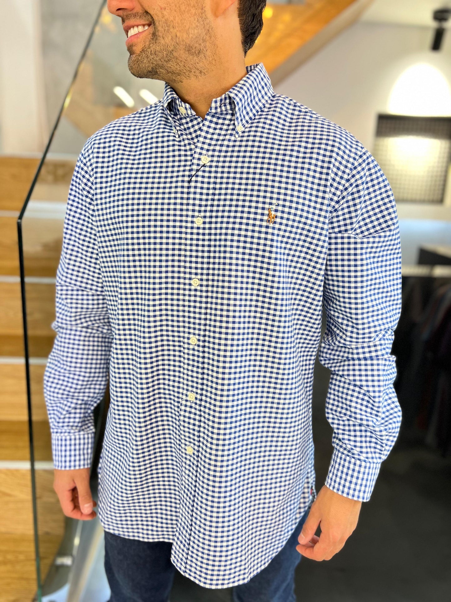 Camisa Polo R.L hombre Oxford