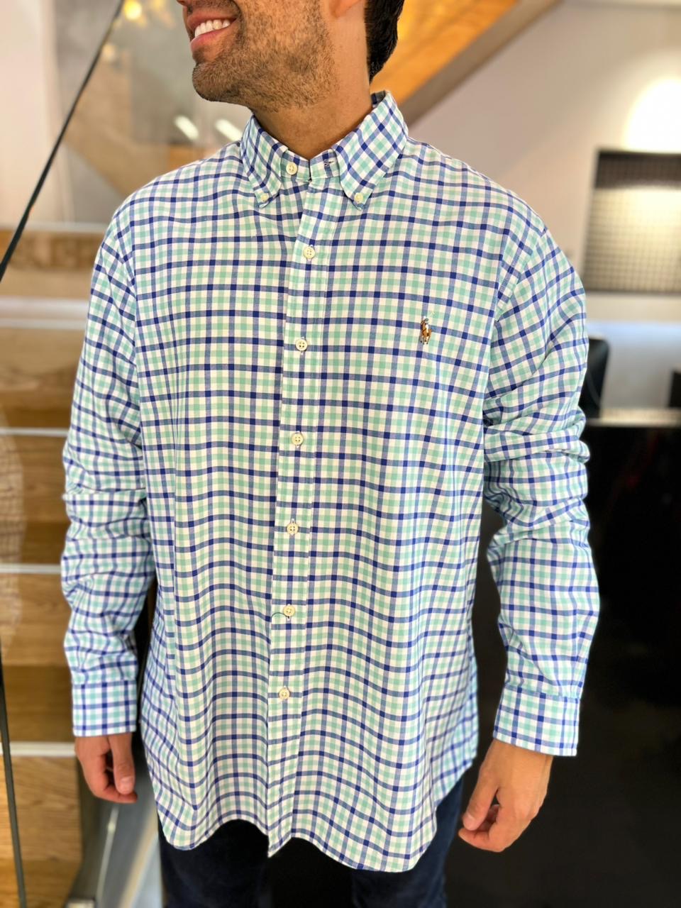 Camisa Polo R.L hombre Oxford