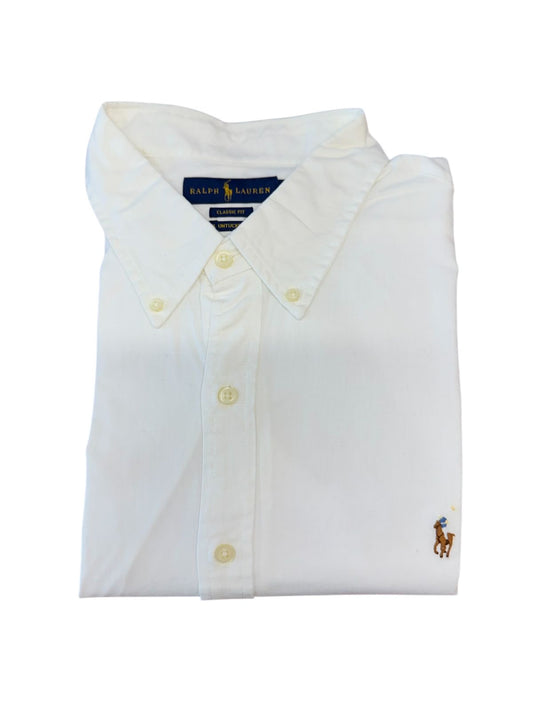 Camisa Polo R.L hombre Algodón Blanca