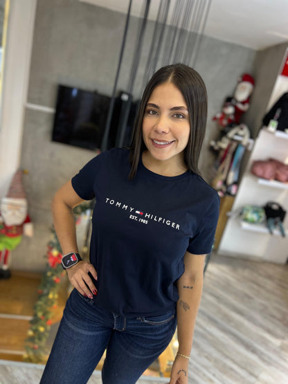 Camiseta Tommy Hilfiger Mujer Azul