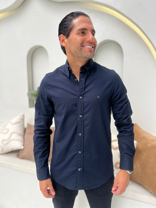 Camisa Tommy Hilfiger Azul Oscuro N.C