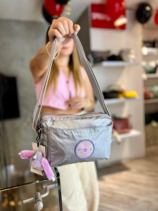 Bolso Manos Libres Plateado