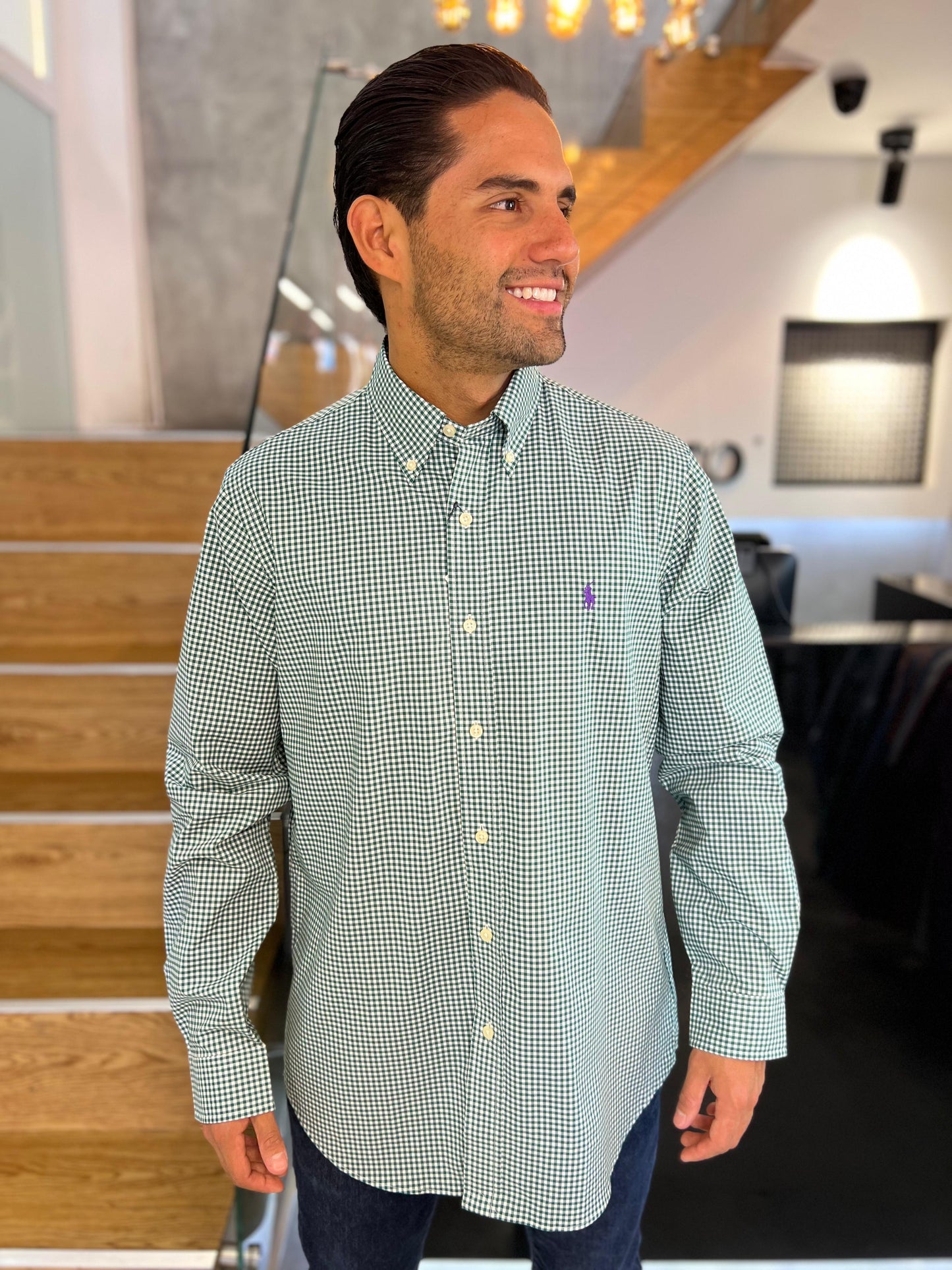 Camisa Polo R.L hombre Algodón