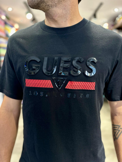 Camiseta Guess Hombre Negra