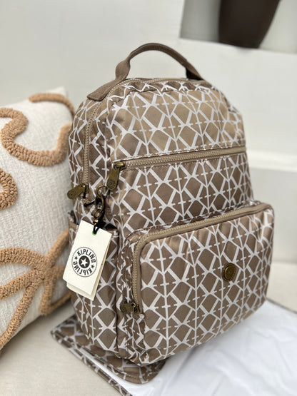 Pañalera Morral Dorada Estampada