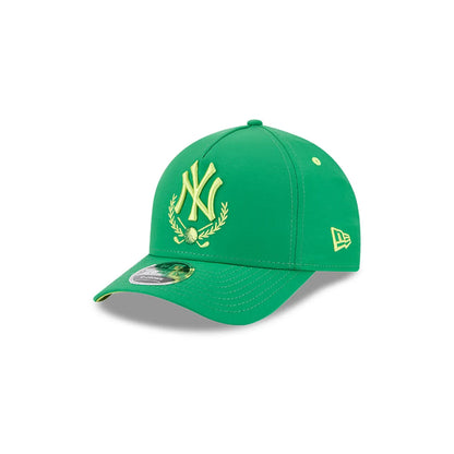 Gorra New Era NY Ajustable Verde Microfibra