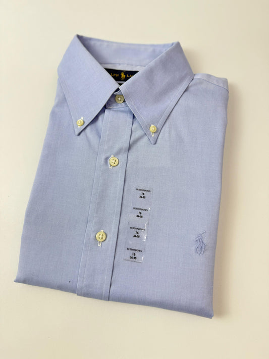 Camisa Polo R.L hombre Algodón Celeste