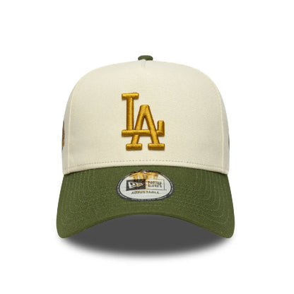 Gorra New Era LA 940 Ajustable Beige - Verde