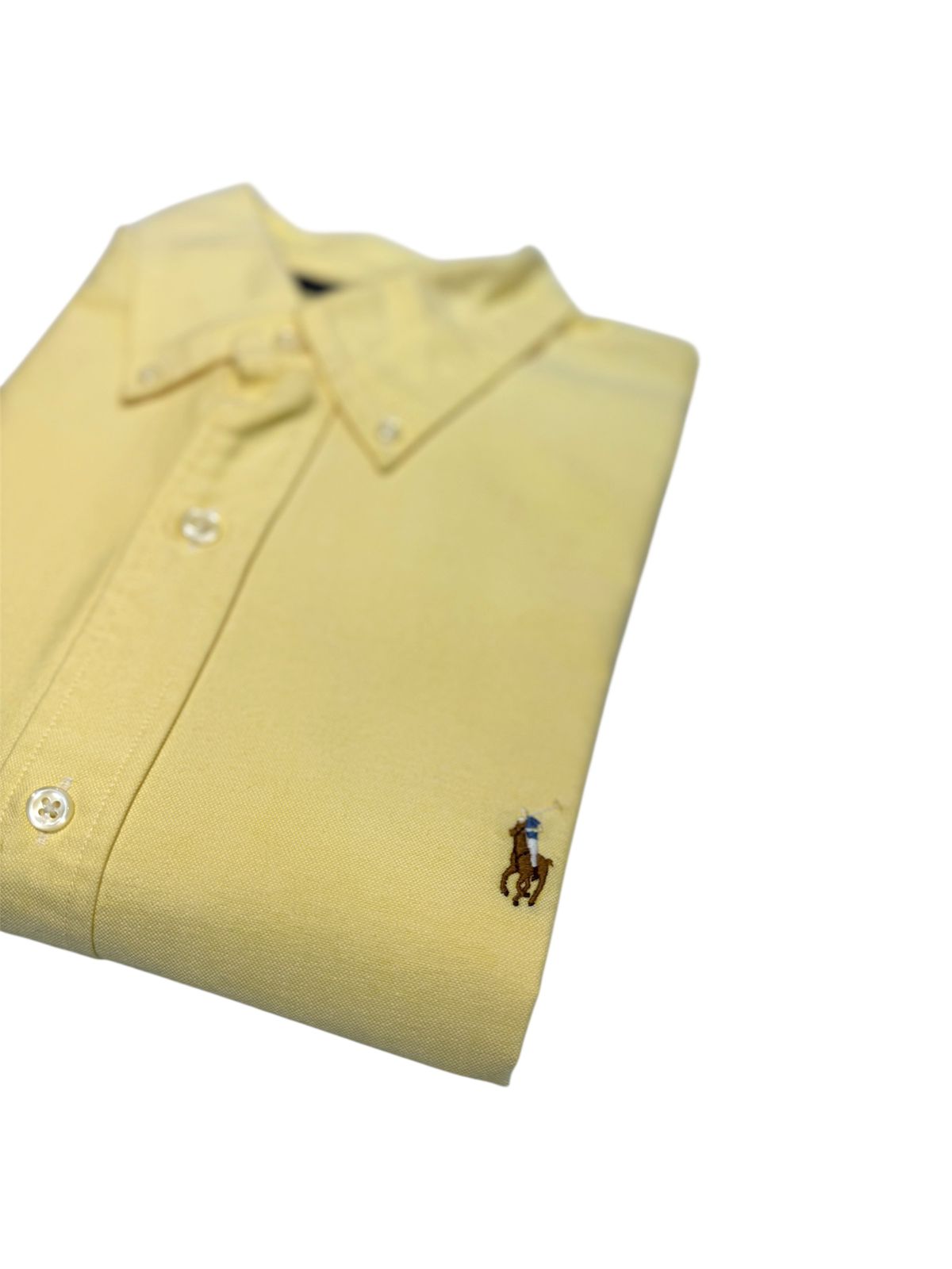 Camisa Polo R.L hombre Oxford Amarilla