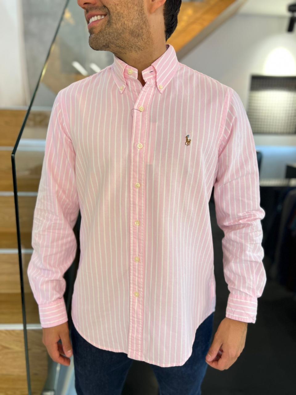Camisa Polo R.L hombre Oxford