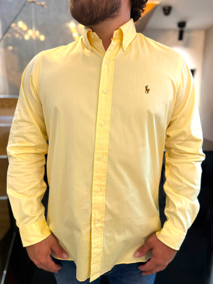 Camisa Polo R.L hombre Algodón Amarilla Caballo Multicolor