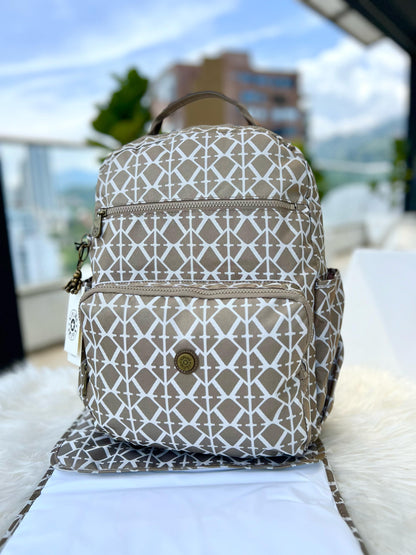 Pañalera Morral Dorada Estampada