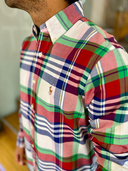 Camisa Polo R.L hombre Oxford